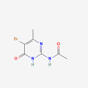 N-(5-bromo-4-hydroxy-6-methyl-2-pyrimidinyl)acetamide