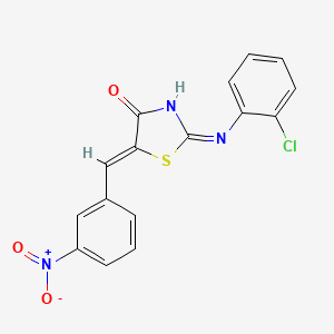 2-(2-Chloro-phenylimino)-5-(3-nitro-benzylidene)-thiazolidin-4-one