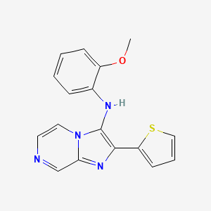 N-(2-methoxyphenyl)-2-(2-thienyl)imidazo[1,2-a]pyrazin-3-amine