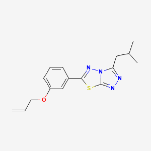 Allyl 3-(3-isobutyl[1,2,4]triazolo[3,4-b][1,3,4]thiadiazol-6-yl)phenyl ether