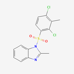 1-[(2,4-dichloro-3-methylphenyl)sulfonyl]-2-methyl-1H-benzimidazole