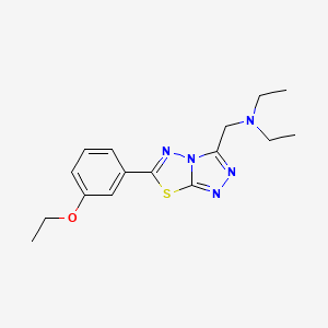 N-{[6-(3-ethoxyphenyl)[1,2,4]triazolo[3,4-b][1,3,4]thiadiazol-3-yl]methyl}-N,N-diethylamine