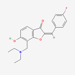 7-[(diethylamino)methyl]-2-(4-fluorobenzylidene)-6-hydroxy-1-benzofuran-3(2H)-one