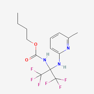 Butyl 2,2,2-trifluoro-1-[(6-methyl-2-pyridinyl)amino]-1-(trifluoromethyl)ethylcarbamate