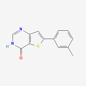 6-(3-methylphenyl)thieno[3,2-d]pyrimidin-4(3H)-one