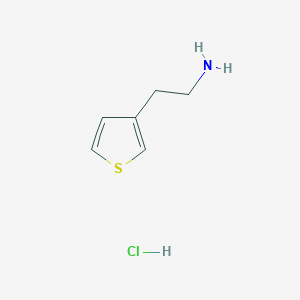 molecular formula C6H10ClNS B1337547 2-(噻吩-3-基)乙胺盐酸盐 CAS No. 34843-84-0