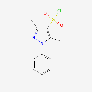 molecular formula C11H11ClN2O2S B1337554 3,5-二甲基-1-苯基-1H-吡唑-4-磺酰氯 CAS No. 59340-26-0