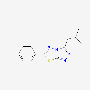 3-Isobutyl-6-(4-methylphenyl)[1,2,4]triazolo[3,4-b][1,3,4]thiadiazole