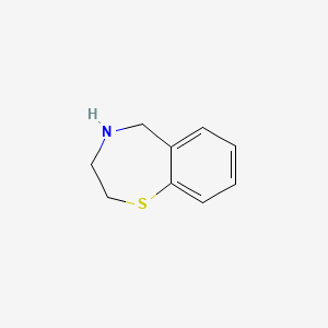 molecular formula C9H11NS B1337565 2,3,4,5-Tetrahydrobenzo[f][1,4]thiazepine CAS No. 58980-39-5