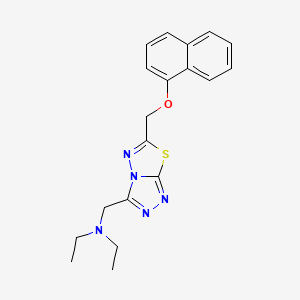 N-ethyl-N-({6-[(naphthalen-1-yloxy)methyl][1,2,4]triazolo[3,4-b][1,3,4]thiadiazol-3-yl}methyl)ethanamine