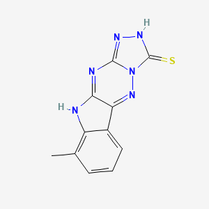 6-methyl-8,10,12,13,15,16-hexazatetracyclo[7.7.0.02,7.011,15]hexadeca-1(16),2,4,6,9,11-hexaene-14-thione