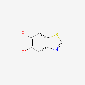 molecular formula C9H9NO2S B1337568 5,6-二甲氧基苯并[d]噻唑 CAS No. 58249-69-7