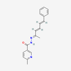 6-methyl-N-[(E)-[(3E,5E)-6-phenylhexa-3,5-dien-2-ylidene]amino]pyridine-3-carboxamide