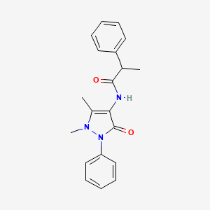 N-(1,5-dimethyl-3-oxo-2-phenyl-2,3-dihydro-1H-pyrazol-4-yl)-2-phenylpropanamide