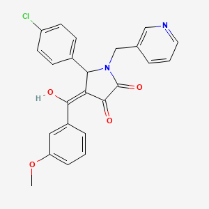 5-(4-chlorophenyl)-3-hydroxy-4-(3-methoxybenzoyl)-1-(3-pyridinylmethyl)-1,5-dihydro-2H-pyrrol-2-one