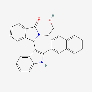 2-(2-hydroxyethyl)-3-[2-(2-naphthyl)-1H-indol-3-yl]-1-isoindolinone