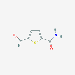 molecular formula C6H5NO2S B1337578 5-Formylthiophene-2-carboxamide CAS No. 59786-37-7