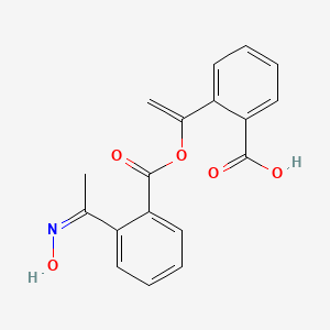 2-(1-{[2-(N-hydroxyethanimidoyl)benzoyl]oxy}vinyl)benzoic acid