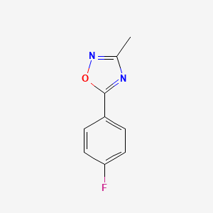 molecular formula C9H7FN2O B1337591 5-(4-氟苯基)-3-甲基-1,2,4-恶二唑 CAS No. 59562-68-4