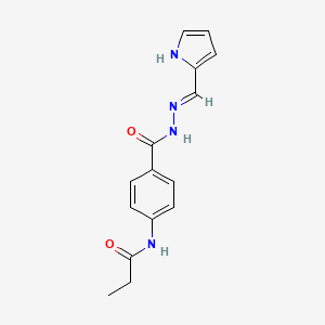 N-(4-{[2-(1H-pyrrol-2-ylmethylene)hydrazino]carbonyl}phenyl)propanamide