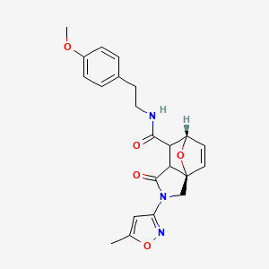 N-[2-(4-methoxyphenyl)ethyl]-2-(5-methyl-3-isoxazolyl)-3-oxo-1,2,4,5-tetrahydro-5,7a-epoxyisoindole-4-carboxamide