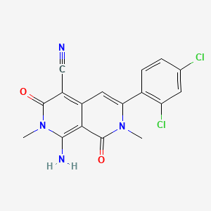 1-Amino-6-(2,4-dichlorophenyl)-2,7-dimethyl-3,8-dioxo-2,3,7,8-tetrahydro[2,7]naphthyridine-4-carbonitrile