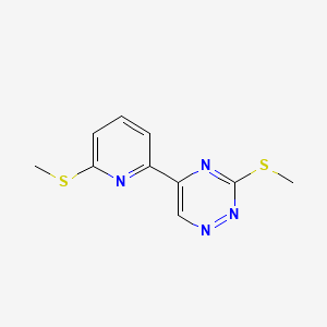 3-(Methylsulfanyl)-5-[6-(methylsulfanyl)-2-pyridinyl]-1,2,4-triazine