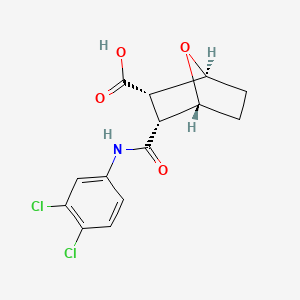 3-[(3,4-Dichloroanilino)carbonyl]-7-oxabicyclo[2.2.1]heptane-2-carboxylic acid