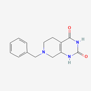 molecular formula C14H15N3O2 B1337598 7-苄基-5,6,7,8-四氢吡啶并[3,4-d]嘧啶-2,4(1H,3H)-二酮 CAS No. 62459-02-3
