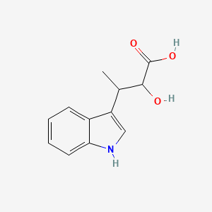 molecular formula C12H13NO3 B1337601 2-hydroxy-3-(1H-indol-3-yl)butanoic acid CAS No. 21193-78-2