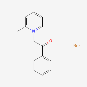 molecular formula C14H14BrNO B1337602 2-Methyl-1-(2-oxo-2-phenylethyl)pyridinium bromide CAS No. 32896-98-3