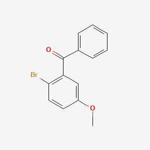 molecular formula C14H11BrO2 B1337605 (2-溴-5-甲氧基苯基)(苯基)甲酮 CAS No. 60080-98-0