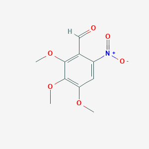 molecular formula C10H11NO6 B1337607 2,3,4-三甲氧基-6-硝基苯甲醛 CAS No. 52978-83-3
