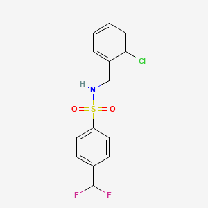 N-(2-chlorobenzyl)-4-(difluoromethyl)benzenesulfonamide