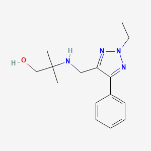 2-{[(2-ethyl-5-phenyl-2H-1,2,3-triazol-4-yl)methyl]amino}-2-methyl-1-propanol