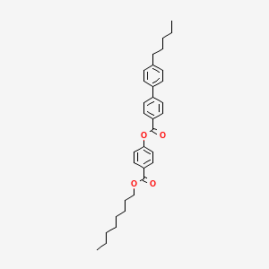 4-[(Octyloxy)carbonyl]-1,2,5-cyclohexatrien-1-yl 4'-pentyl[1,1'-biphenyl]-4-carboxylate