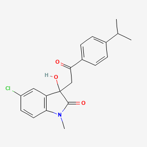 5-chloro-3-hydroxy-3-[2-(4-isopropylphenyl)-2-oxoethyl]-1-methyl-1,3-dihydro-2H-indol-2-one