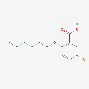 molecular formula C13H17BrO3 B1337614 5-溴-2-(己氧基)苯甲酸 CAS No. 62176-19-6