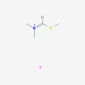 molecular formula C4H10INS B1337639 N,N-Dimethyl-N-(methylsulfanylmethylene)ammonium iodide CAS No. 29085-13-0