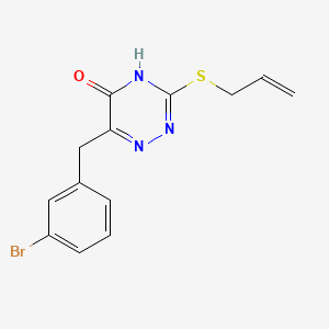 3-(allylsulfanyl)-6-(3-bromobenzyl)-1,2,4-triazin-5(4H)-one