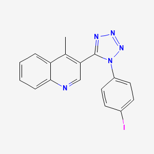 3-[1-(4-iodophenyl)-1H-tetraazol-5-yl]-4-methylquinoline