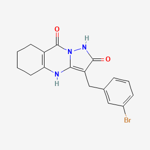 3-(3-bromobenzyl)-5,6,7,8-tetrahydropyrazolo[5,1-b]quinazoline-2,9(1H,4H)-dione