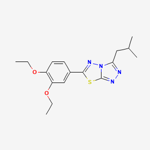 6-(3,4-Diethoxyphenyl)-3-isobutyl[1,2,4]triazolo[3,4-b][1,3,4]thiadiazole