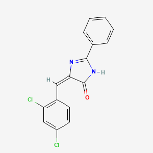 (5E)-5-[(2,4-dichlorophenyl)methylidene]-2-phenyl-1H-imidazol-4-one