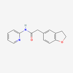 2-(2,3-dihydro-1-benzofuran-5-yl)-N-(2-pyridinyl)acetamide