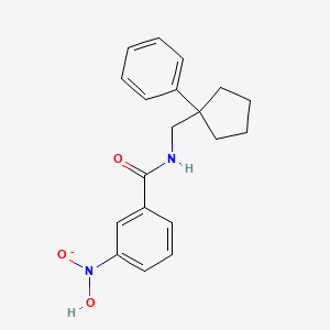 1-Nitro-3-({[(1-phenylcyclopentyl)methyl]amino}carbonyl)benzene