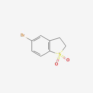 molecular formula C8H7BrO2S B1337646 5-Bromo-2,3-dihydrobenzo[b]thiophene 1,1-dioxide CAS No. 64260-76-0