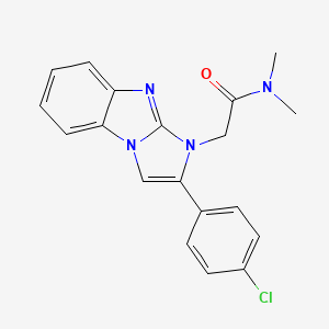 2-[2-(4-chlorophenyl)-1H-imidazo[1,2-a]benzimidazol-1-yl]-N,N-dimethylacetamide