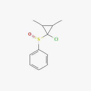 molecular formula C11H13ClOS B1337655 [(1-氯-2,3-二甲基环丙基)亚磺酰基]苯 CAS No. 65006-98-6