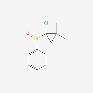 molecular formula C11H13ClOS B1337656 [(1-氯-2,2-二甲基环丙基)亚磺酰苯 CAS No. 65006-99-7